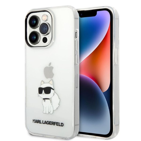 Karl Lagerfeld KLHCP14XHNCHTCT iPhone 14 Pro Max 6,7″ skaidrus kietas dėklas Ikonik Choupette aprašymas - Prekės nuotrauka