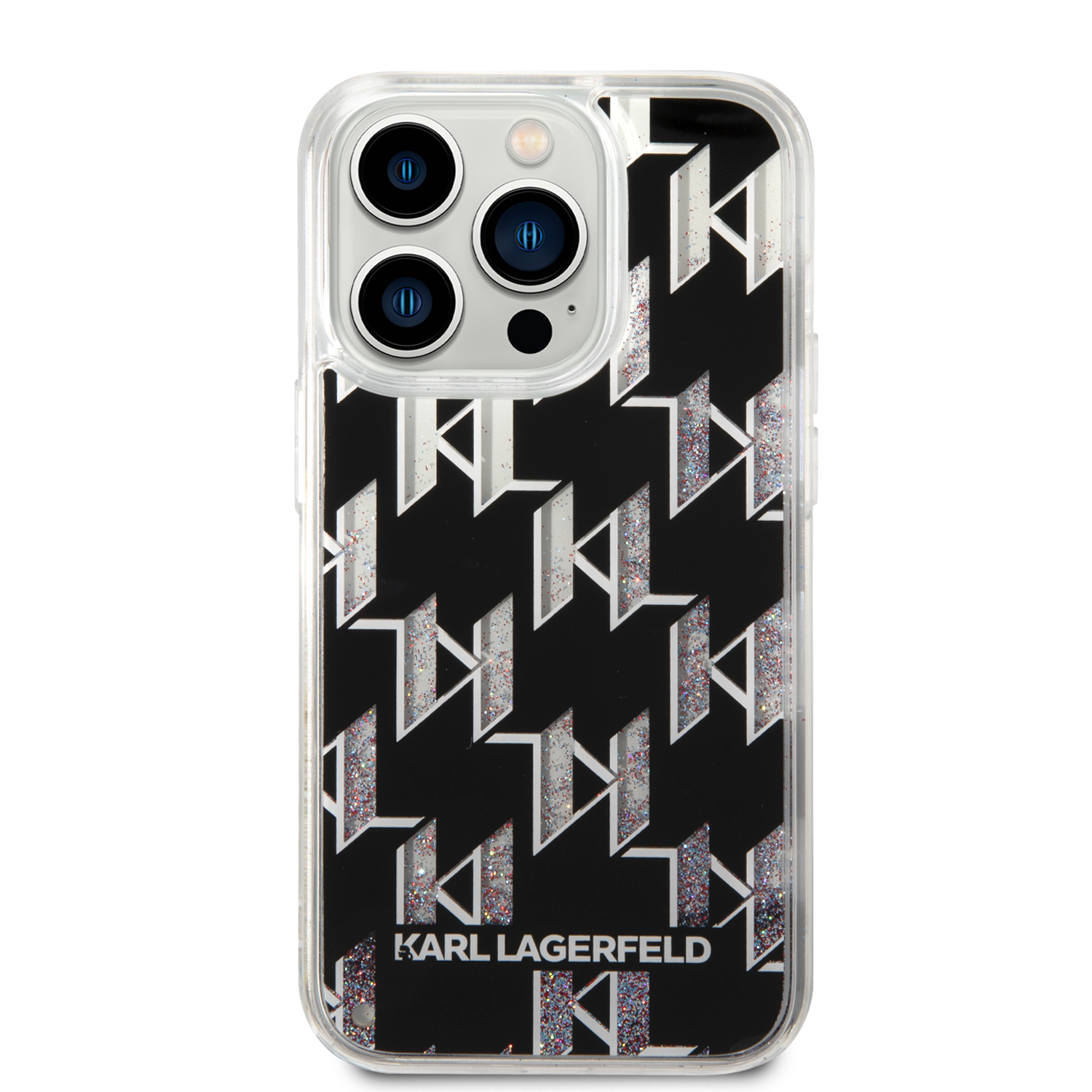 Karl Lagerfeld KLHCP14XLMNMK Apple iPhone 14 Pro Max 6,7″ kietas dėklas juodos spalvos Liquid Glitter Monogram aprašymas - Prekės nuotrauka Karl Lagerfeld KLHCP14XLMNMK Apple iPhone 14 Pro Max 6,7″ kietas dėklas juodos spalvos Liquid Glitter Monogram aprašymas - Prekės nuotrauka