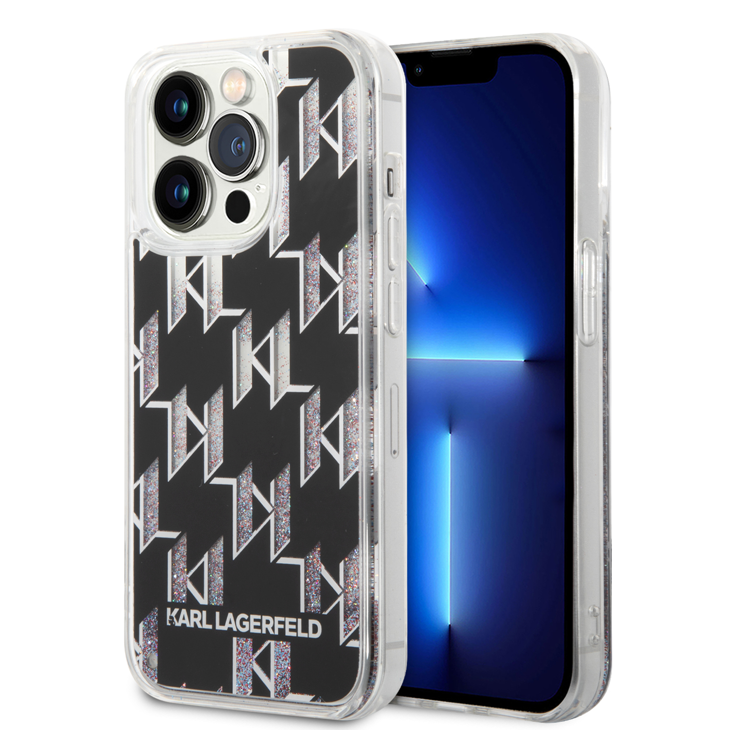 Karl Lagerfeld KLHCP14XLMNMK Apple iPhone 14 Pro Max 6,7″ kietas dėklas juodos spalvos Liquid Glitter Monogram aprašymas - Prekės nuotrauka Karl Lagerfeld KLHCP14XLMNMK Apple iPhone 14 Pro Max 6,7″ kietas dėklas juodos spalvos Liquid Glitter Monogram aprašymas - Prekės nuotrauka