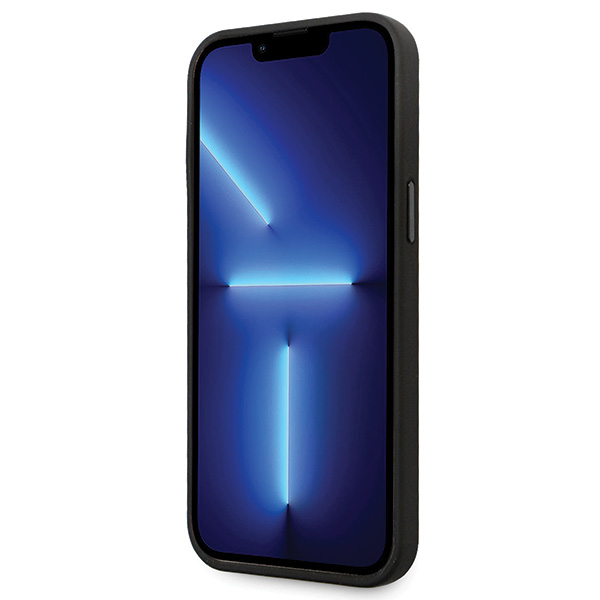 Karl Lagerfeld KLHCP14XSMHKNPK iPhone 14 Pro Max 6.7″ juodos spalvos silikoninis dėklas Ikonik Metal Pin aprašymas - Prekės nuotrauka