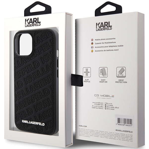 Karl Lagerfeld KLHCP15MPQKPMK Apple iPhone 15 Plus / 14 Plus 6.7″ juodos spalvos kietas dėklas Quilted K Pattern aprašymas - Prekės nuotrauka Karl Lagerfeld KLHCP15MPQKPMK Apple iPhone 15 Plus / 14 Plus 6.7″ juodos spalvos kietas dėklas Quilted K Pattern aprašymas - Prekės nuotrauka