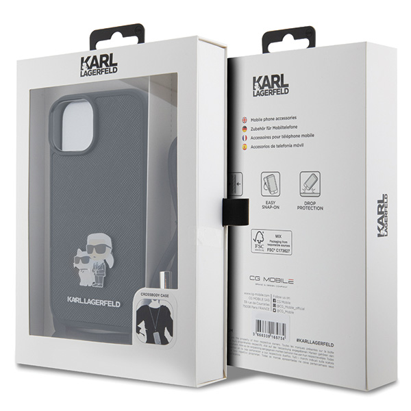 Karl Lagerfeld KLHCP15MSAKCPSK Apple iPhone 15 Plus / 14 Plus 6.7″ kietas dėklas juodos spalvos Crossbody Saffiano aprašymas - Prekės nuotrauka Karl Lagerfeld KLHCP15MSAKCPSK Apple iPhone 15 Plus / 14 Plus 6.7″ kietas dėklas juodos spalvos Crossbody Saffiano aprašymas - Prekės nuotrauka