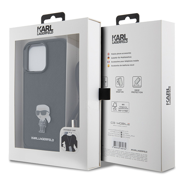 Karl Lagerfeld KLHCP15XSASKNPSK Apple iPhone 15 Pro Max 6.7″ kietas dėklas juodos spalvos Crossbody Saffiano Monog aprašymas - Prekės nuotrauka Karl Lagerfeld KLHCP15XSASKNPSK Apple iPhone 15 Pro Max 6.7″ kietas dėklas juodos spalvos Crossbody Saffiano Monog aprašymas - Prekės nuotrauka
