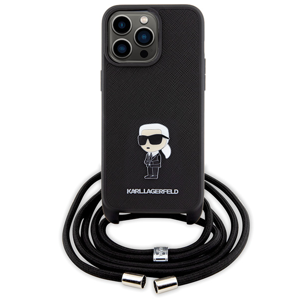 Karl Lagerfeld KLHCP15XSASKNPSK Apple iPhone 15 Pro Max 6.7″ kietas dėklas juodos spalvos Crossbody Saffiano Monog aprašymas - Prekės nuotrauka Karl Lagerfeld KLHCP15XSASKNPSK Apple iPhone 15 Pro Max 6.7″ kietas dėklas juodos spalvos Crossbody Saffiano Monog aprašymas - Prekės nuotrauka