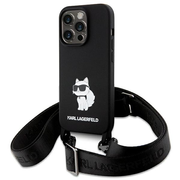 Karl Lagerfeld KLHCP15XSCBSCNK Apple iPhone 15 Pro Max 6.7″ kietas dėklas juodos spalvos Crossbody Silicone Choupe aprašymas - Prekės nuotrauka Karl Lagerfeld KLHCP15XSCBSCNK Apple iPhone 15 Pro Max 6.7″ kietas dėklas juodos spalvos Crossbody Silicone Choupe aprašymas - Prekės nuotrauka