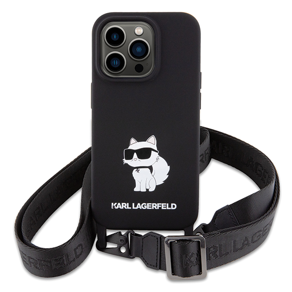 Karl Lagerfeld KLHCP15XSCBSCNK Apple iPhone 15 Pro Max 6.7″ kietas dėklas juodos spalvos Crossbody Silicone Choupe aprašymas - Prekės nuotrauka Karl Lagerfeld KLHCP15XSCBSCNK Apple iPhone 15 Pro Max 6.7″ kietas dėklas juodos spalvos Crossbody Silicone Choupe aprašymas - Prekės nuotrauka