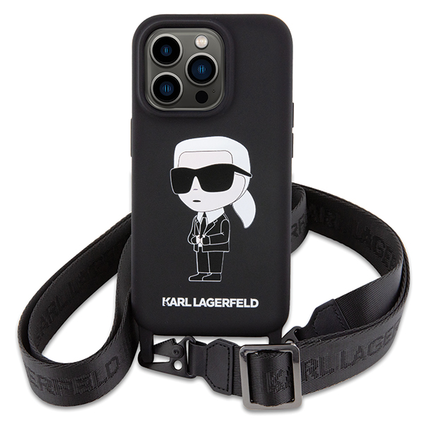 Karl Lagerfeld KLHCP15XSCBSKNK Apple iPhone 15 Pro Max 6.7″ kietas dėklas juodos spalvos Crossbody Silicone Ikonik aprašymas - Prekės nuotrauka Karl Lagerfeld KLHCP15XSCBSKNK Apple iPhone 15 Pro Max 6.7″ kietas dėklas juodos spalvos Crossbody Silicone Ikonik aprašymas - Prekės nuotrauka