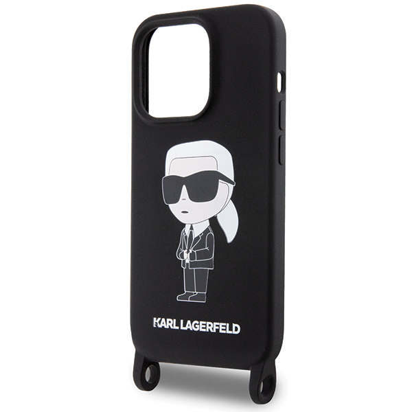 Karl Lagerfeld KLHCP15XSCBSKNK Apple iPhone 15 Pro Max 6.7″ kietas dėklas juodos spalvos Crossbody Silicone Ikonik aprašymas - Prekės nuotrauka Karl Lagerfeld KLHCP15XSCBSKNK Apple iPhone 15 Pro Max 6.7″ kietas dėklas juodos spalvos Crossbody Silicone Ikonik aprašymas - Prekės nuotrauka