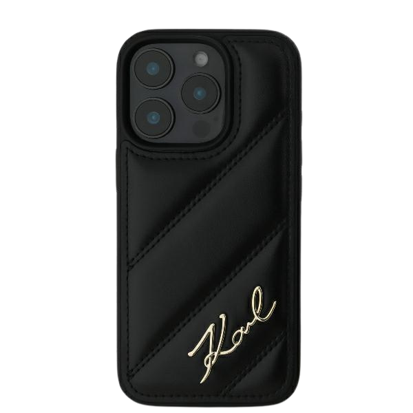 Karl Lagerfeld KLHCP16LPQDSMGK Apple iPhone 16 Pro 6.3″ juodos spalvos kietas dėklas Quilted Signature aprašymas - Prekės nuotrauka Karl Lagerfeld KLHCP16LPQDSMGK Apple iPhone 16 Pro 6.3″ juodos spalvos kietas dėklas Quilted Signature aprašymas - Prekės nuotrauka