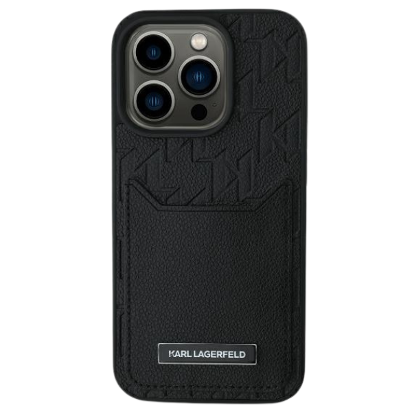 Karl Lagerfeld KLHCP16SPGKHPRPK Apple iPhone 16 6.1″ juodos spalvos kietas dėklas Cardslots Monogram aprašymas - Prekės nuotrauka Karl Lagerfeld KLHCP16SPGKHPRPK Apple iPhone 16 6.1″ juodos spalvos kietas dėklas Cardslots Monogram aprašymas - Prekės nuotrauka
