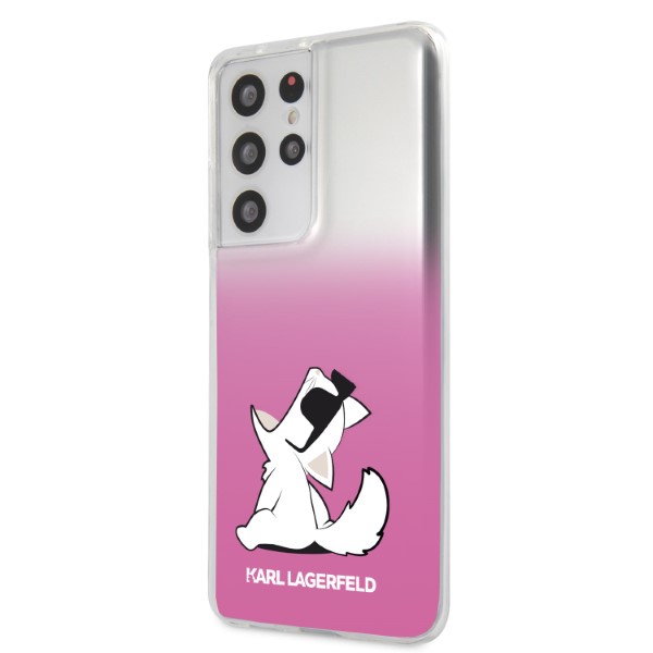 Karl Lagerfeld KLHCS21LCFNRCPI S21 Ultra G998 kietas dėklas rožinės spalvos Choupette Fun aprašymas - Prekės nuotrauka Karl Lagerfeld KLHCS21LCFNRCPI S21 Ultra G998 kietas dėklas rožinės spalvos Choupette Fun aprašymas - Prekės nuotrauka