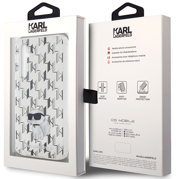 Karl Lagerfeld KLHCS23FEHNCMKLT S23 FES711 skaidrus kietas dėklas Monogram Choupette aprašymas - Prekės nuotrauka Karl Lagerfeld KLHCS23FEHNCMKLT S23 FES711 skaidrus kietas dėklas Monogram Choupette aprašymas - Prekės nuotrauka