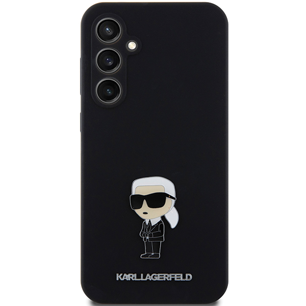 Dėklas Karl Lagerfeld KLHCS23FEMHKNPK S23 FE S711 Juodas/Juodas SILICONE IKONIK METAL PIN aprašymas - Prekės nuotrauka Dėklas Karl Lagerfeld KLHCS23FEMHKNPK S23 FE S711 Juodas/Juodas SILICONE IKONIK METAL PIN aprašymas - Prekės nuotrauka