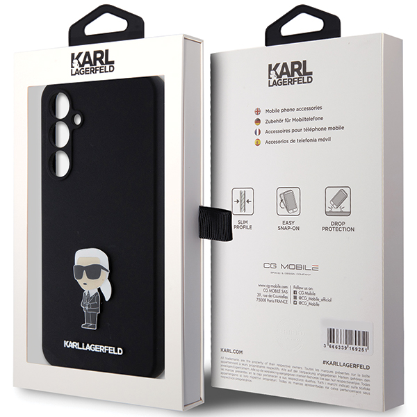 Dėklas Karl Lagerfeld KLHCS23FEMHKNPK S23 FE S711 Juodas/Juodas SILICONE IKONIK METAL PIN aprašymas - Prekės nuotrauka Dėklas Karl Lagerfeld KLHCS23FEMHKNPK S23 FE S711 Juodas/Juodas SILICONE IKONIK METAL PIN aprašymas - Prekės nuotrauka