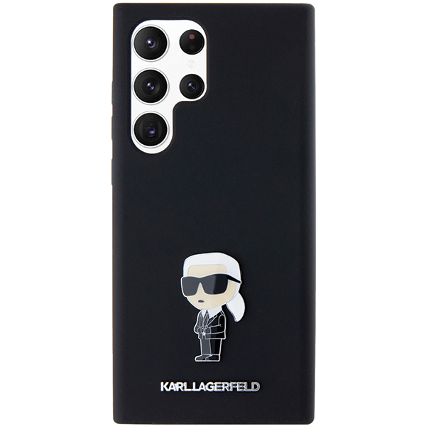 Dėklas Karl Lagerfeld KLHCS23LSMHKNPK S23 Ultra S918 juodos spalvos Silicone Ikonik Metal Pin aprašymas - Prekės nuotrauka Dėklas Karl Lagerfeld KLHCS23LSMHKNPK S23 Ultra S918 juodos spalvos Silicone Ikonik Metal Pin aprašymas - Prekės nuotrauka