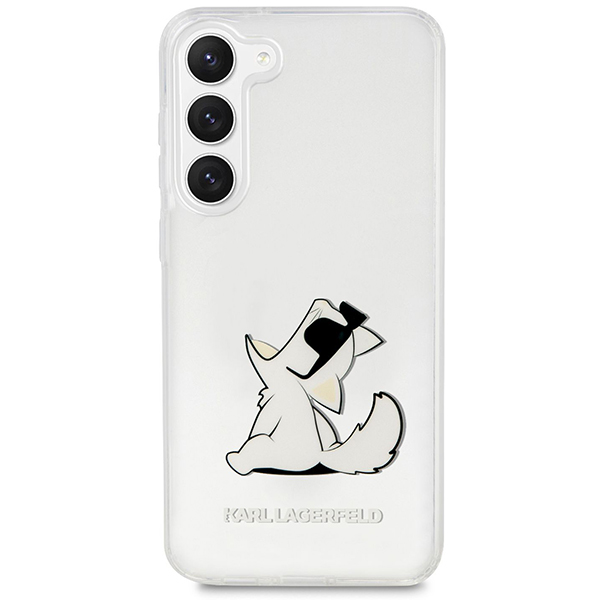 Karl Lagerfeld KLHCS23MCFNRC S23+ S916 skaidrus kietas dėklas Choupette Fun aprašymas - Prekės nuotrauka Karl Lagerfeld KLHCS23MCFNRC S23+ S916 skaidrus kietas dėklas Choupette Fun aprašymas - Prekės nuotrauka