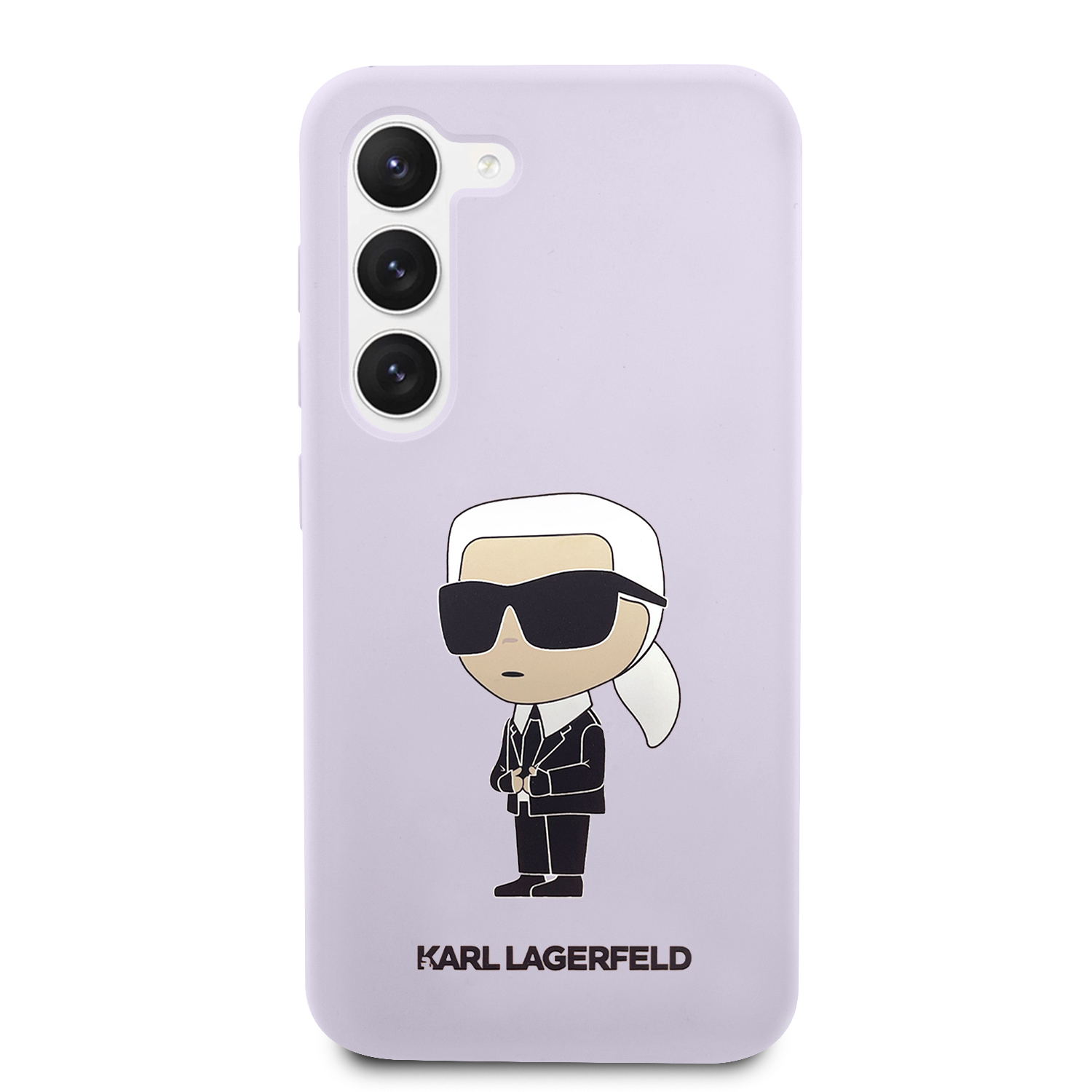 Karl Lagerfeld KLHCS23MSNIKBCU S23+ S916 kietas dėklas violetinės spalvos Silicone Ikonik aprašymas - Prekės nuotrauka