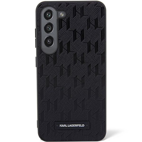 Karl Lagerfeld KLHCS23SSAKLHPK S23 S911 kietas dėklas juodos spalvos Saffiano Mono Metal Logo aprašymas - Prekės nuotrauka Karl Lagerfeld KLHCS23SSAKLHPK S23 S911 kietas dėklas juodos spalvos Saffiano Mono Metal Logo aprašymas - Prekės nuotrauka