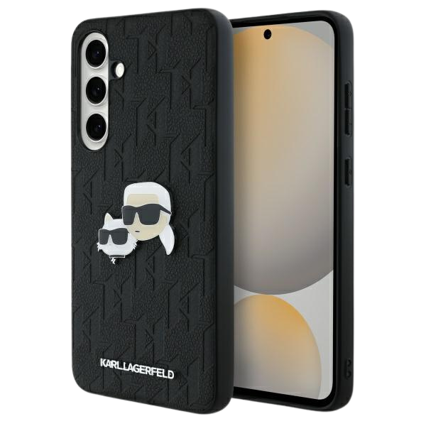 Karl Lagerfeld KLHCS24FEPGKLKCPK Samsung Galaxy S24 FE S721 juodos spalvos kietas dėklas Monogram Karl&Chaoupette Head Pin aprašymas - Prekės nuotrauka Karl Lagerfeld KLHCS24FEPGKLKCPK Samsung Galaxy S24 FE S721 juodos spalvos kietas dėklas Monogram Karl&Chaoupette Head Pin aprašymas - Prekės nuotrauka