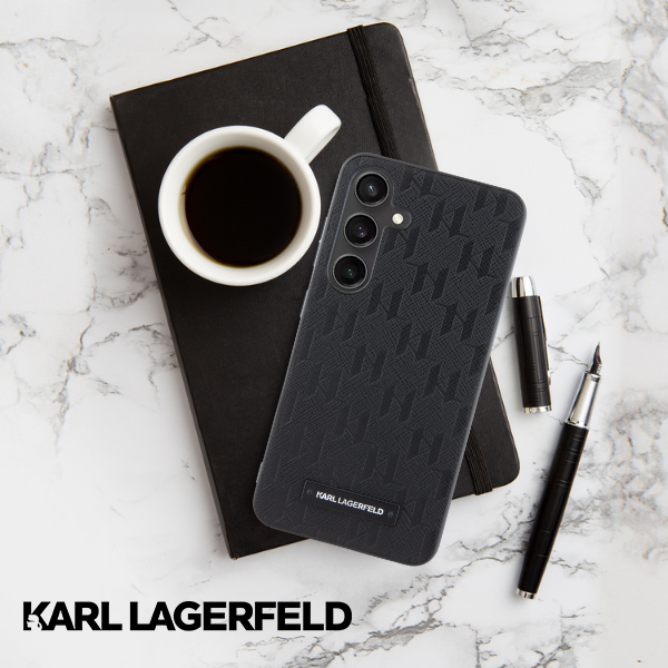 Karl Lagerfeld KLHCS24SSAKLHPK S24 S921 kietas dėklas juodos spalvos Saffiano Mono Metal Logo aprašymas - Prekės nuotrauka Karl Lagerfeld KLHCS24SSAKLHPK S24 S921 kietas dėklas juodos spalvos Saffiano Mono Metal Logo aprašymas - Prekės nuotrauka