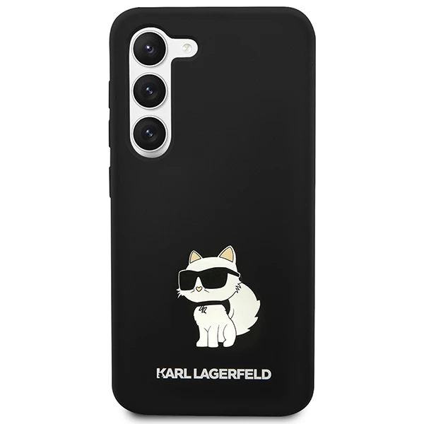 Karl Lagerfeld KLHCS24SSNCHBCK S24 S921harddėklas juodos spalvos Silicone Choupette aprašymas - Prekės nuotrauka