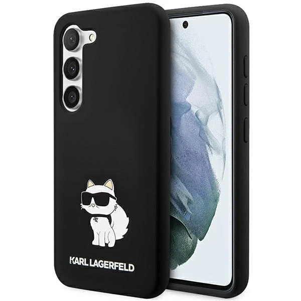 Karl Lagerfeld KLHCS24SSNCHBCK S24 S921harddėklas juodos spalvos Silicone Choupette aprašymas - Prekės nuotrauka
