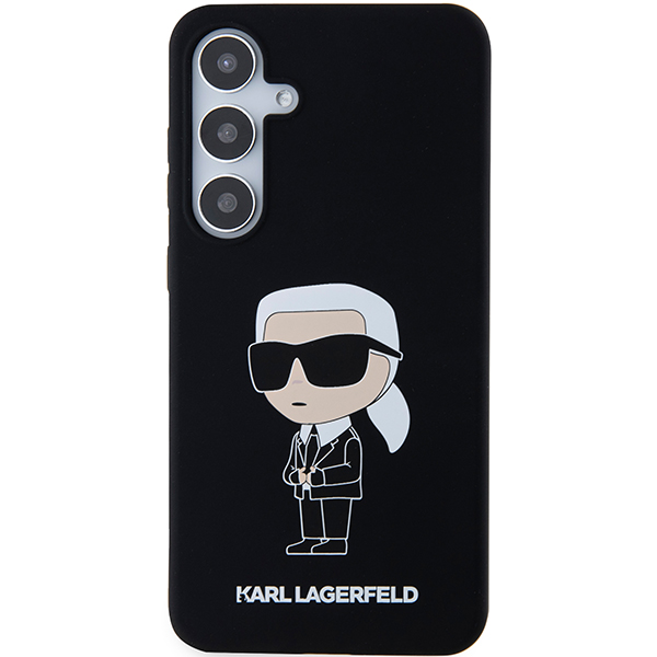 Karl Lagerfeld KLHCS24SSNIKBCK S24 S921 kietas dėklas juodos spalvos Silicone Ikonik aprašymas - Prekės nuotrauka Karl Lagerfeld KLHCS24SSNIKBCK S24 S921 kietas dėklas juodos spalvos Silicone Ikonik aprašymas - Prekės nuotrauka