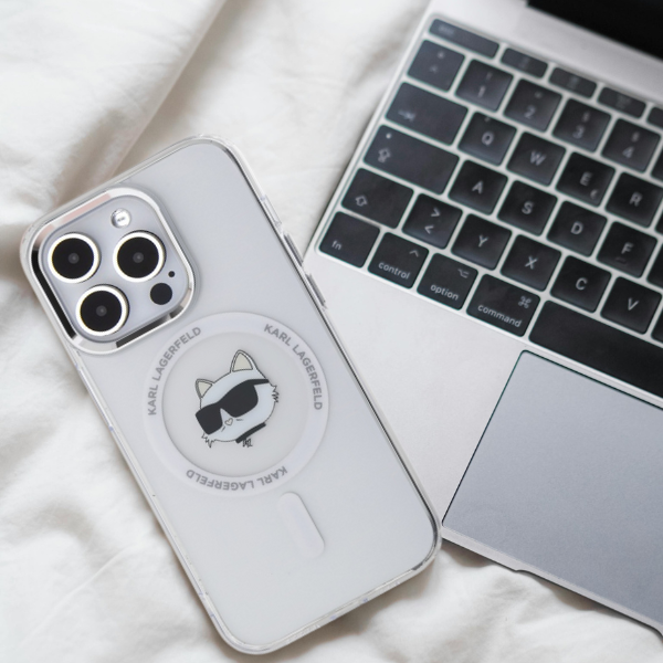 Karl Lagerfeld KLHMP13LHLSCHH Apple iPhone 13 Pro 6.1″ baltos spalvos kietas dėklas IML Metal Choupette Head MagS aprašymas - Prekės nuotrauka Karl Lagerfeld KLHMP13LHLSCHH Apple iPhone 13 Pro 6.1″ baltos spalvos kietas dėklas IML Metal Choupette Head MagS aprašymas - Prekės nuotrauka