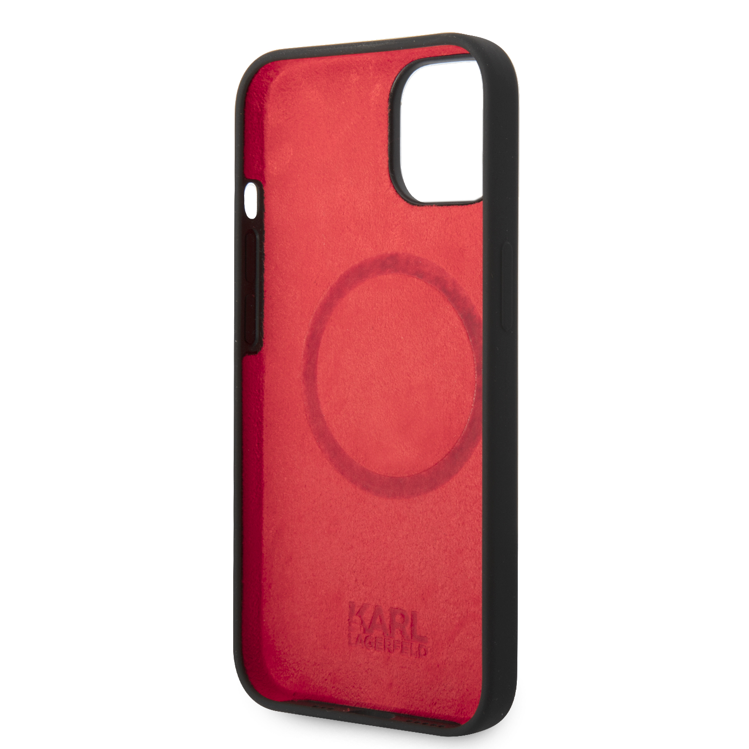 Dėklas Karl Lagerfeld Hardcase Plaque Magsafe KLHMP14MSLMP1K galinis dangtelis, Apple, iPhone 14 Plus, silikonas, Juodas, 6,7 Dėklas Karl Lagerfeld Hardcase Plaque Magsafe KLHMP14MSLMP1K galinis dangtelis, Apple, iPhone 14 Plus, silikonas, Juodas, 6,7