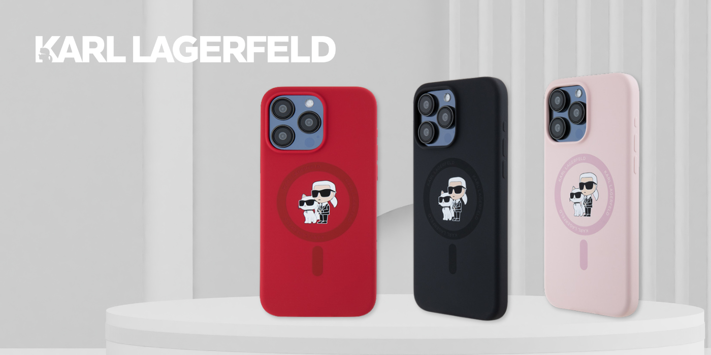 Karl Lagerfeld KLHMP15LSCMKCRHP iPhone 15 Pro 6.1″ rožinės spalvos kietas dėklas Silicone Karl & Choupette Mag aprašymas - Prekės nuotrauka