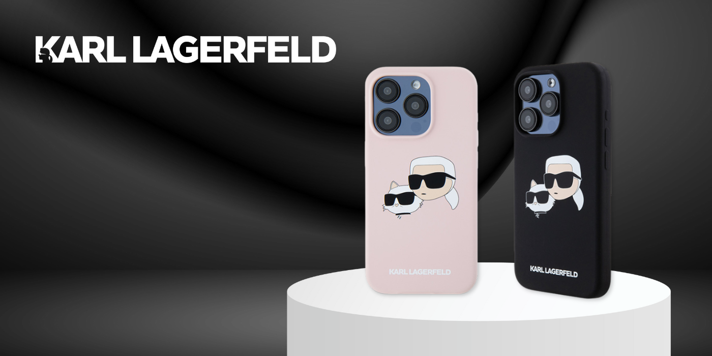 Karl Lagerfeld KLHMP15LSKCHPPLK iPhone 15 Pro 6.1″ juodos spalvos kietas dėklas Silicone Karl & Choupette MagSafe aprašymas - Prekės nuotrauka