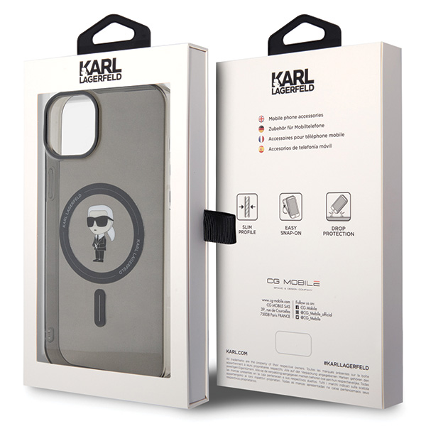 Karl Lagerfeld KLHMP15MHFCKNOK Apple iPhone 15 Plus / 14 Plus 6.7″ juodos spalvos kietas dėklas IML Ikonik MagSafe aprašymas - Prekės nuotrauka Karl Lagerfeld KLHMP15MHFCKNOK Apple iPhone 15 Plus / 14 Plus 6.7″ juodos spalvos kietas dėklas IML Ikonik MagSafe aprašymas - Prekės nuotrauka