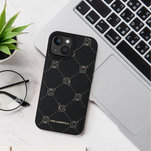 Karl Lagerfeld KLHMP15SPGKHPHK iPhone 15 6.1″ juodos spalvos Magsafe Karl Head dėklas aprašymas - Prekės nuotrauka