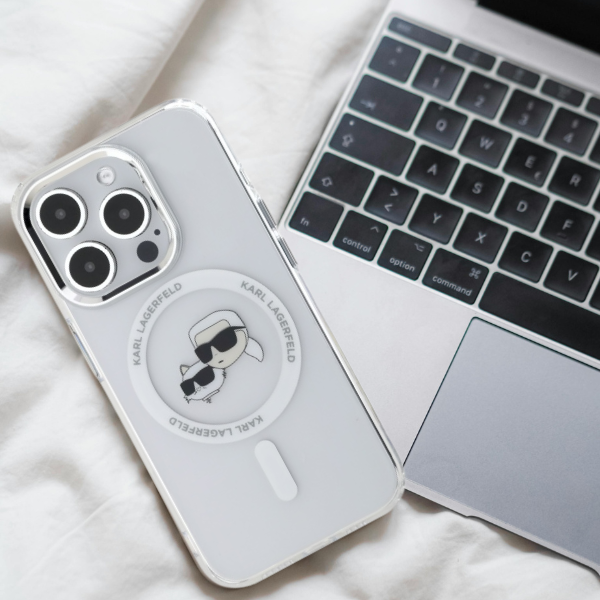 Karl Lagerfeld KLHMP15XHLSKCH Apple iPhone 15 Pro Max 6.7″ baltos spalvos kietas dėklas IML Metal Karl&Choupette aprašymas - Prekės nuotrauka Karl Lagerfeld KLHMP15XHLSKCH Apple iPhone 15 Pro Max 6.7″ baltos spalvos kietas dėklas IML Metal Karl&Choupette aprašymas - Prekės nuotrauka