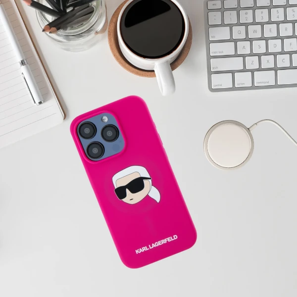 Karl Lagerfeld KLHMP15XSKHPPLF Apple iPhone 15 Pro Max 6.7 Karl Lagerfeld KLHMP15XSKHPPLF Apple iPhone 15 Pro Max 6.7