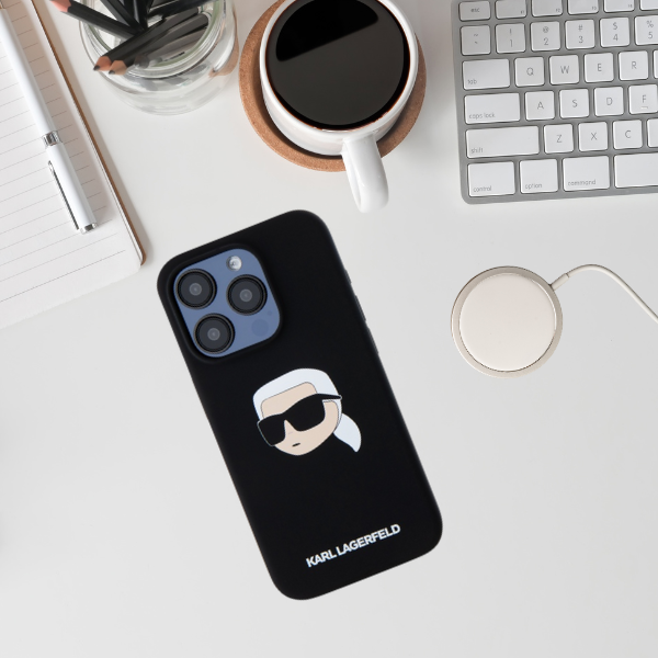 Karl Lagerfeld KLHMP15XSKHPPLK Apple iPhone 15 Pro Max 6.7 Karl Lagerfeld KLHMP15XSKHPPLK Apple iPhone 15 Pro Max 6.7