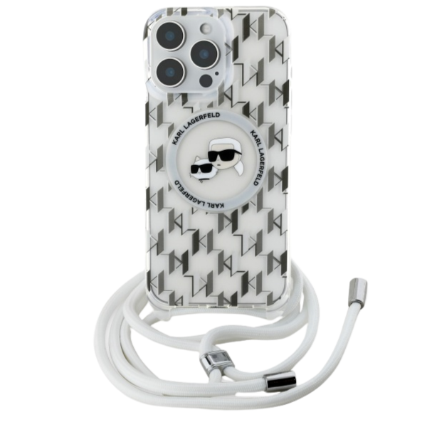 Karl Lagerfeld KLHMP16LHCKCKLCT Apple iPhone 16 Pro 6.3″ skaidrus kietas dėklas IML Crossbody Monogram aprašymas - Prekės nuotrauka Karl Lagerfeld KLHMP16LHCKCKLCT Apple iPhone 16 Pro 6.3″ skaidrus kietas dėklas IML Crossbody Monogram aprašymas - Prekės nuotrauka