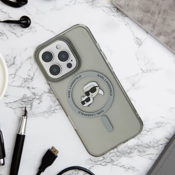 Dėklas Karl Lagerfeld KLHMP16LHLSKCK Apple iPhone 16 Pro 6.3