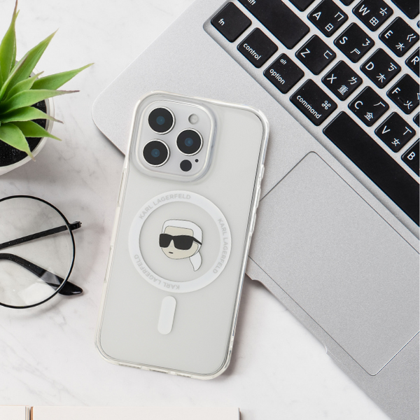 Karl Lagerfeld KLHMP16LHLSKIH Apple iPhone 16 Pro 6.3″ baltos spalvos kietas dėklas IML Metal Karl Head MagSafe aprašymas - Prekės nuotrauka Karl Lagerfeld KLHMP16LHLSKIH Apple iPhone 16 Pro 6.3″ baltos spalvos kietas dėklas IML Metal Karl Head MagSafe aprašymas - Prekės nuotrauka