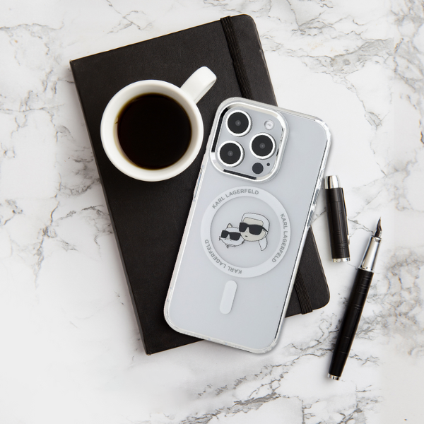Karl Lagerfeld KLHMP16LHLSKIH Apple iPhone 16 Pro 6.3″ baltos spalvos kietas dėklas IML Metal Karl Head MagSafe aprašymas - Prekės nuotrauka Karl Lagerfeld KLHMP16LHLSKIH Apple iPhone 16 Pro 6.3″ baltos spalvos kietas dėklas IML Metal Karl Head MagSafe aprašymas - Prekės nuotrauka
