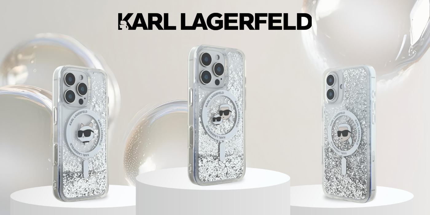 Karl Lagerfeld KLHMP16LLGKISGH iPhone16 Pro 6.3″ kietas dėklas skaidrus Liquid Glitter Karl Head MagSafe aprašymas - Prekės nuotrauka