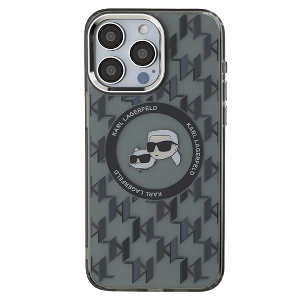 Karl Lagerfeld KLHMP16SHMCKMHK iPhone 16 6.1″ juodos spalvos IML Monogram Karl&Choupette Head MagSafe dėklas aprašymas - Prekės nuotrauka