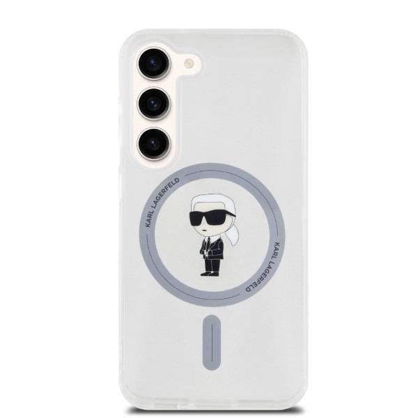 Karl Lagerfeld KLHMS23MHFCKNOT S23+ S916 skaidrus kietas dėklas IML Ikonik MagSafe aprašymas - Prekės nuotrauka