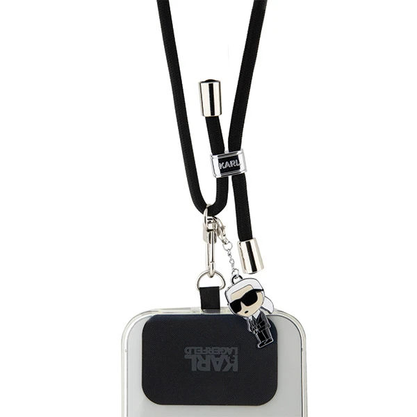 Dėklas Karl Lagerfeld KLUCNMSCKIK Universal CBDY Cord virvelė juodos spalvos aprašymas - Prekės nuotrauka Dėklas Karl Lagerfeld KLUCNMSCKIK Universal CBDY Cord virvelė juodos spalvos aprašymas - Prekės nuotrauka