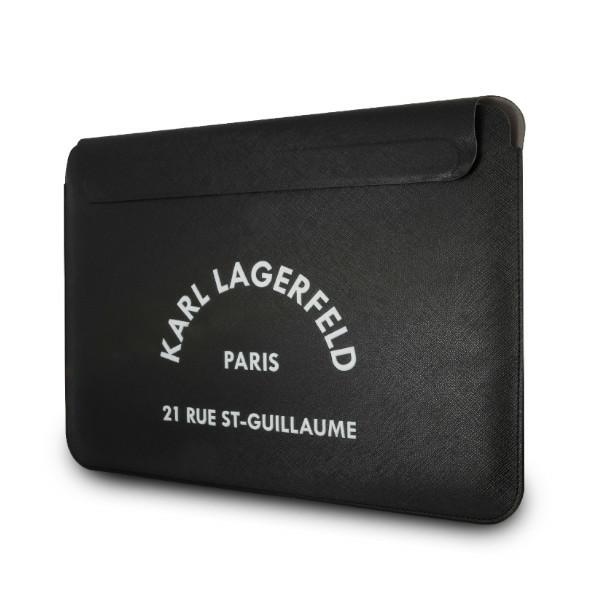 Karl Lagerfeld kompiuterio dėklas KLCS133RSGSFBK 13″ juodos spalvos Saffiano RSG aprašymas - Prekės nuotrauka