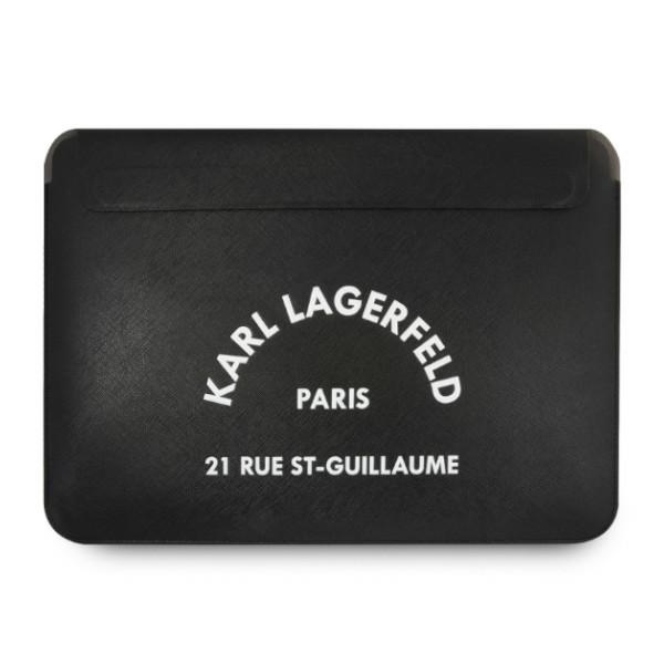 Karl Lagerfeld kompiuterio dėklas KLCS133RSGSFBK 13″ juodos spalvos Saffiano RSG aprašymas - Prekės nuotrauka