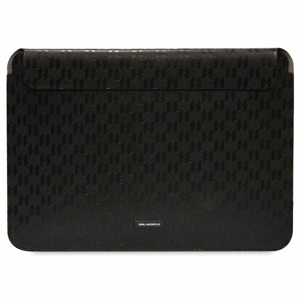 Karl Lagerfeld kompiuterio dėklas KLCS14SAKLHPK 14″ juodos spalvos Saffiano Plaque aprašymas - Prekės nuotrauka