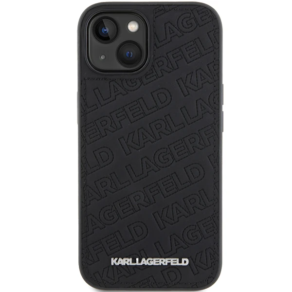 Karl Lagerfeld Quilted K Pattern Apple iPhone 15 - dėklas telefonui juodos spalvos aprašymas - Prekės nuotrauka Karl Lagerfeld Quilted K Pattern Apple iPhone 15 - dėklas telefonui juodos spalvos aprašymas - Prekės nuotrauka