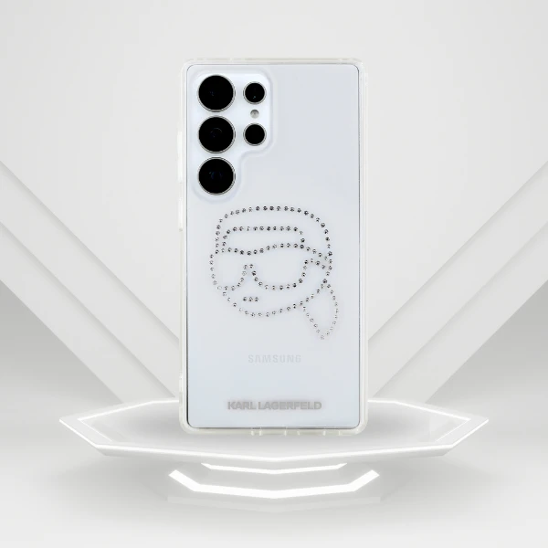 Karl Lagerfeld Rhinestones Karl Head Logo Samsung Galaxy S25 Ultra dėklas telefonui skaidrus aprašymas - Prekės nuotrauka Karl Lagerfeld Rhinestones Karl Head Logo Samsung Galaxy S25 Ultra dėklas telefonui skaidrus aprašymas - Prekės nuotrauka