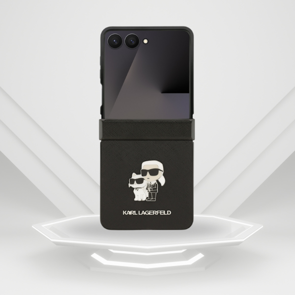 Karl Lagerfeld Saffiano Karl&Choupette Pin dėklas skirtas Samsung Galaxy Z Flip7 Juodas aprašymas - Prekės nuotrauka Karl Lagerfeld Saffiano Karl&Choupette Pin dėklas skirtas Samsung Galaxy Z Flip7 Juodas aprašymas - Prekės nuotrauka